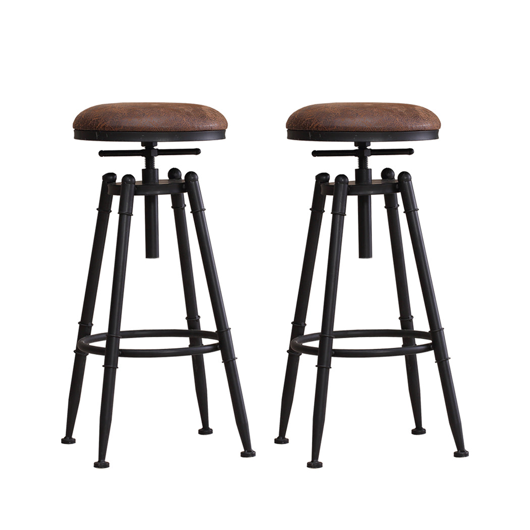 Levede 2x Industrial Bar Stools Kitchen-1954802949054140416