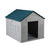 PaWz Dog Kennel Outdoor Indoor Pet Plastic L Blue-1954802531062386688