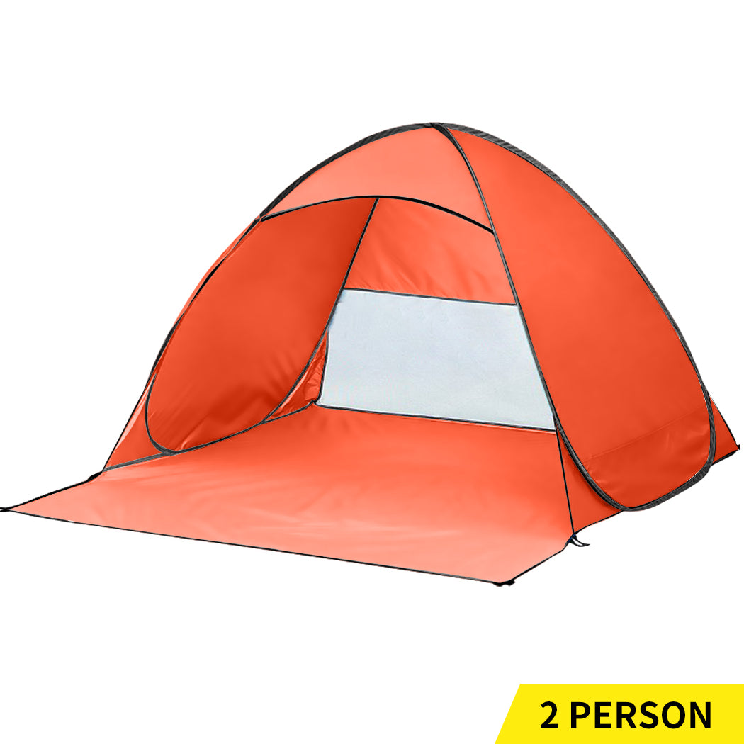 Mountview Pop Up Beach Tent Caming Portable Orange-1910112599937257472