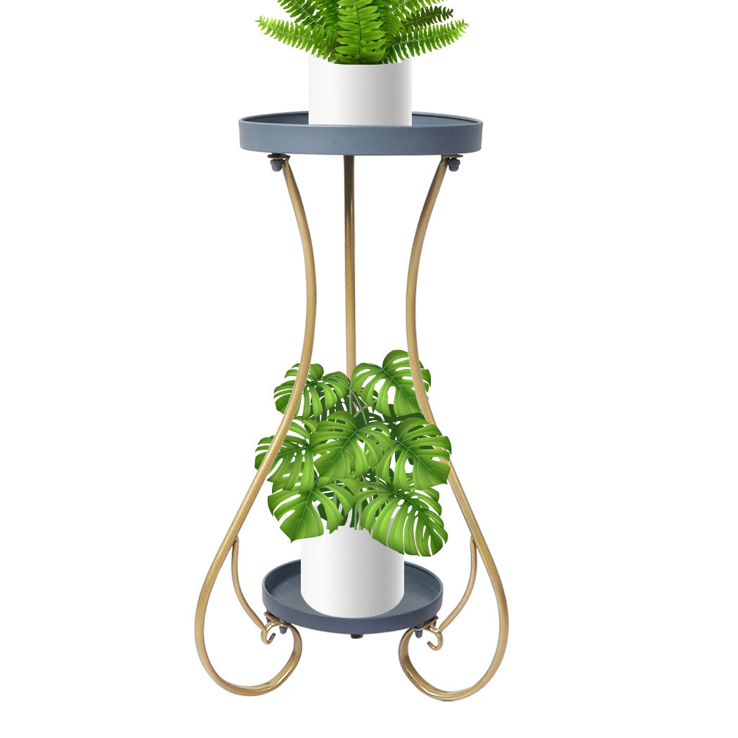 Levede Plant Stand 2 Tiers Outdoor Indoor Large-1910112298744287232