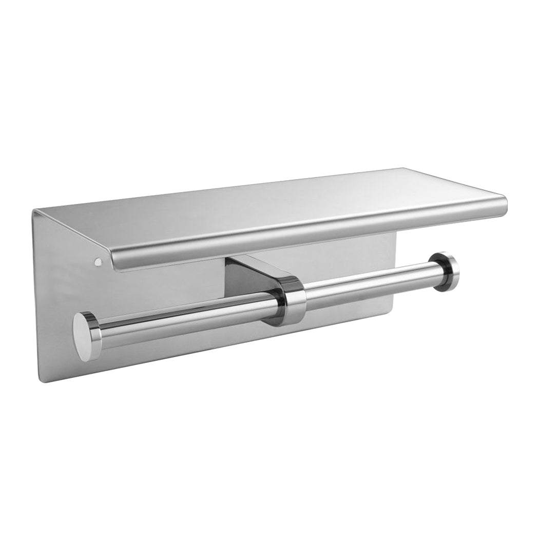 Toilet Paper Holder Double Roll Stainless-1910113085927067648