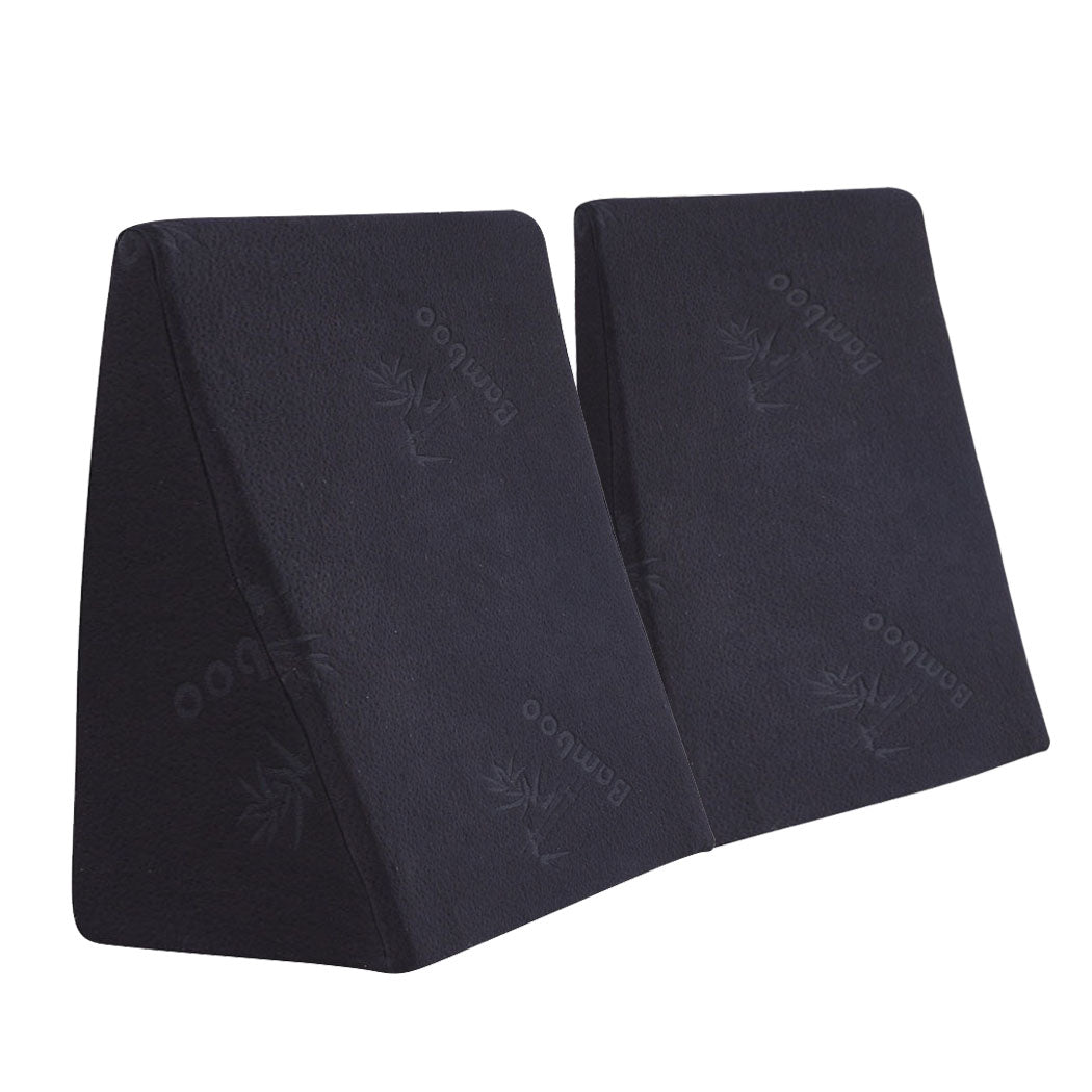 Cool Gel Memory Foam Bed Wedge Pillow With Cover-1954802412321640448