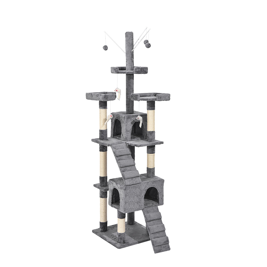 PaWz Cat Tree Scratching Post Scratcher Grey-1954802766077628416