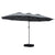 Centra 4.5M Double-sided Patio Umbrella Outdoor Umbrella Base Stand Grey-1954802422140506112