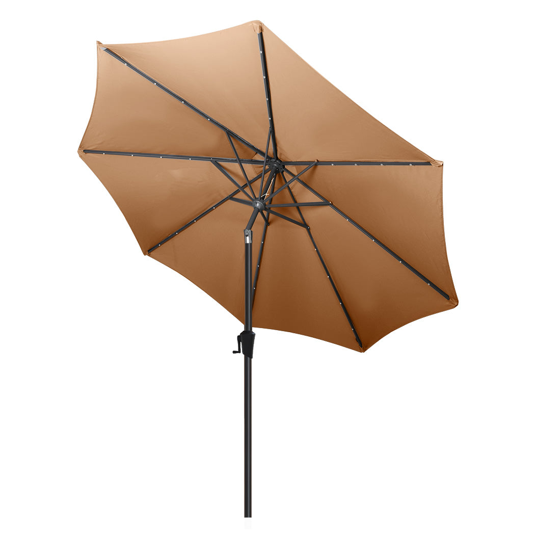 Centra 3M LED Outdoor Umbrella Base Stand Khaki-1973193576263323648