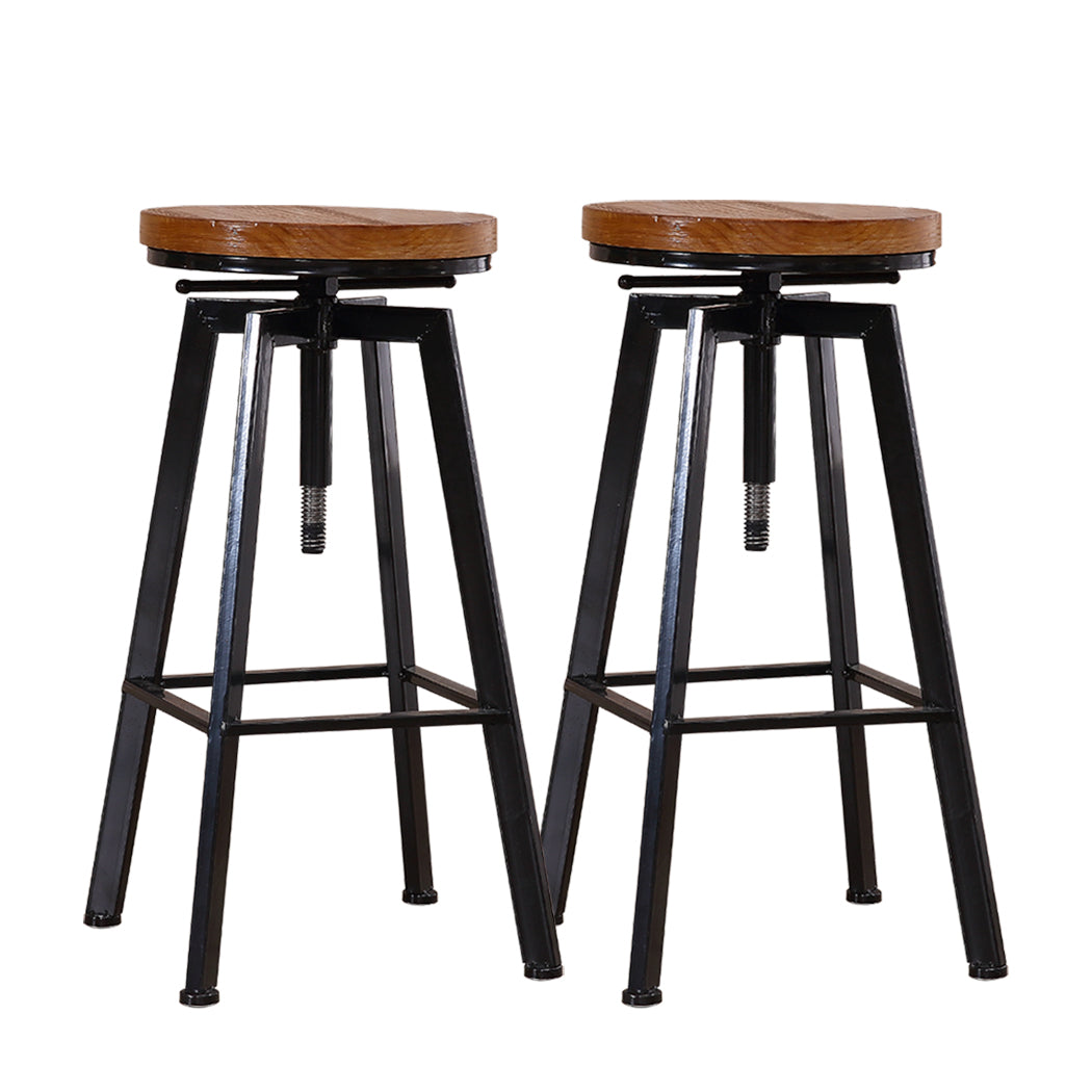 Levede 2x Bar Stools Industrial Kitchen-1954802948051701760