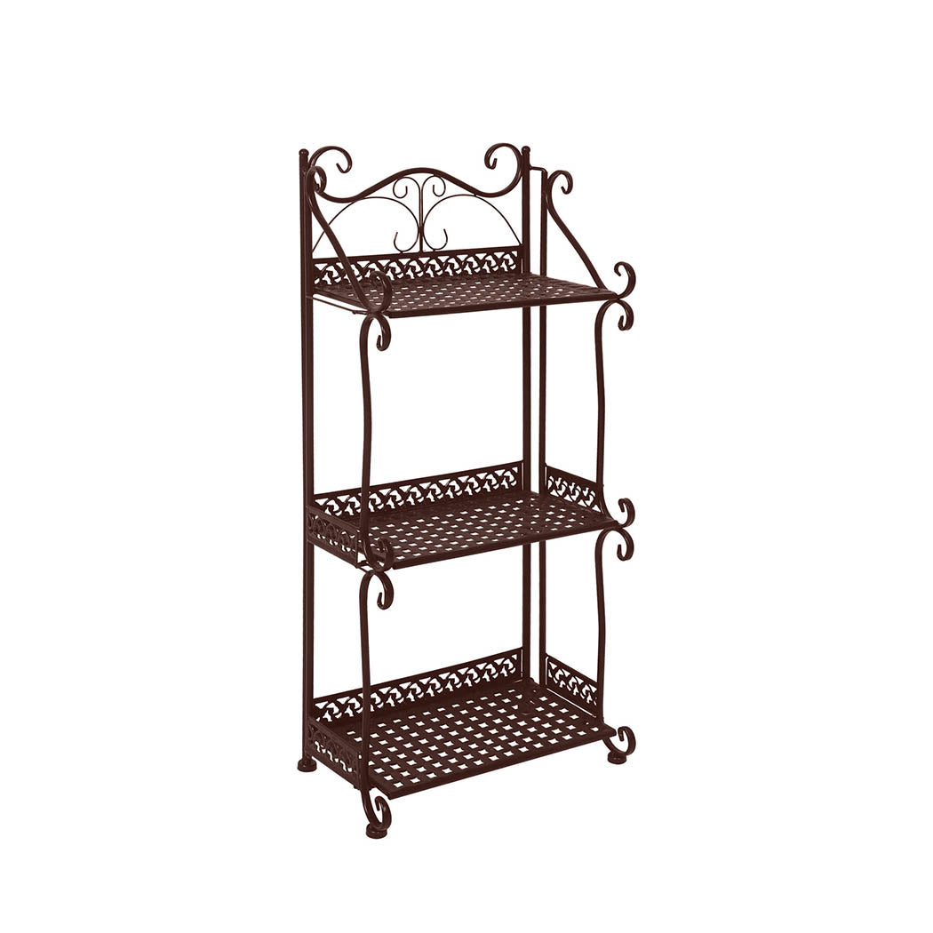 Levede Plant Stand 3 Tiers Outdoor Indoor Bronze-1910112300380065792