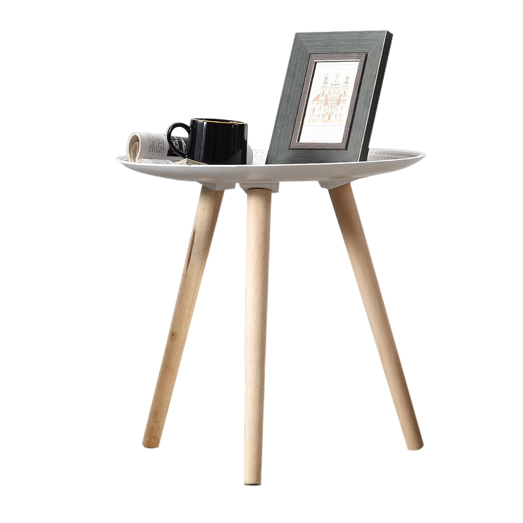Levede Side Table Coffee Bedside End White-1954802978837893120