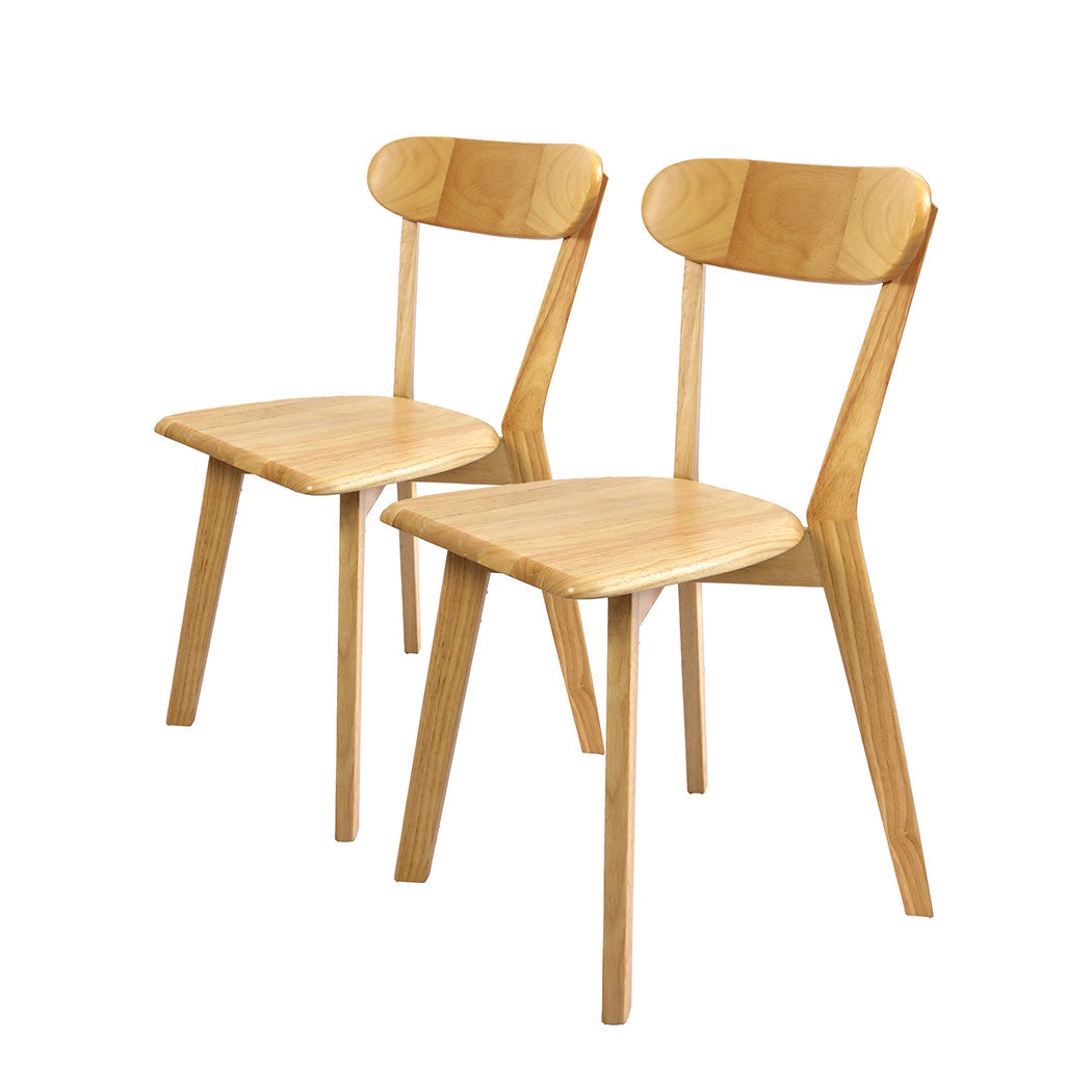 Levede 2x Dining Chairs Wooden Kitchen Chair-1954802998660173824