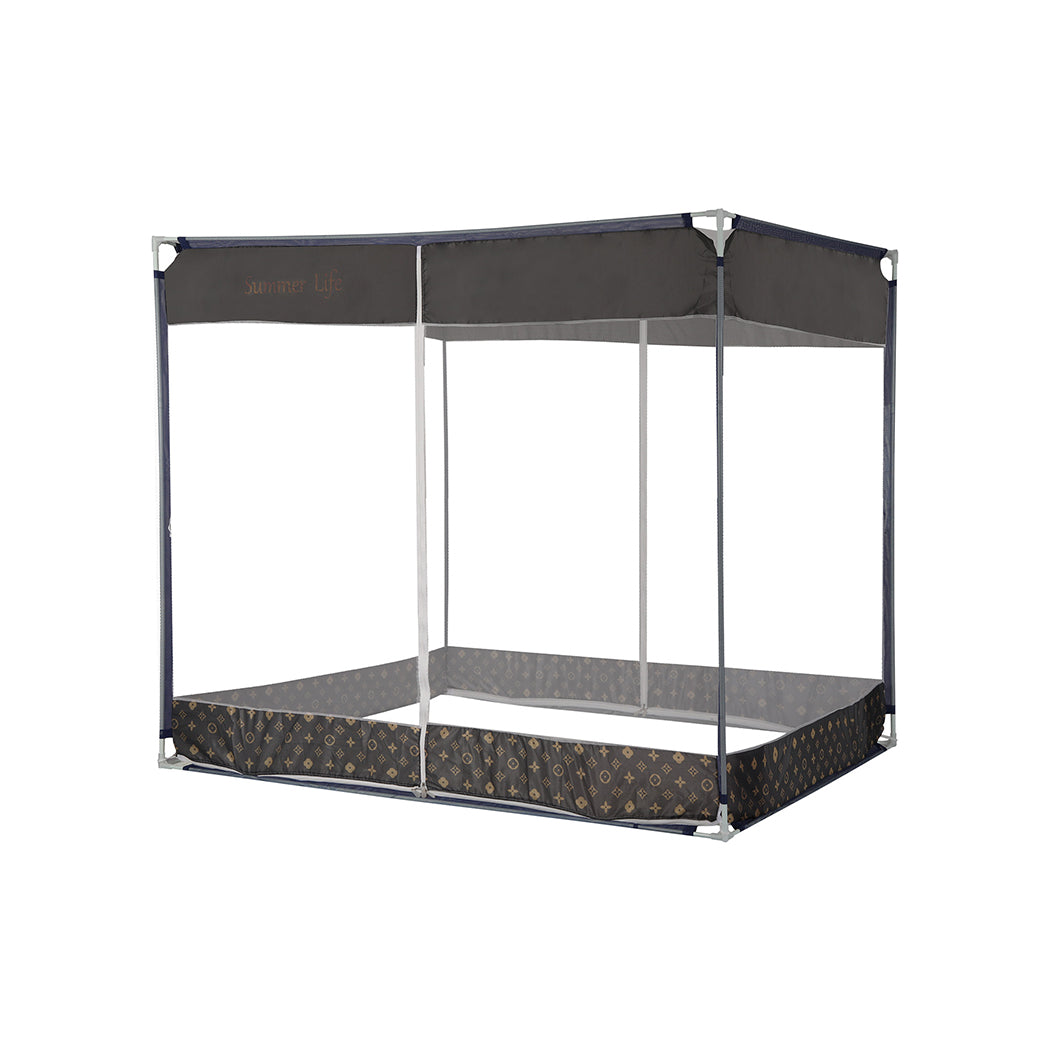 Dreamz Mosquito Bed Nets Foldable Canopy Square Grey-1954802841323442176