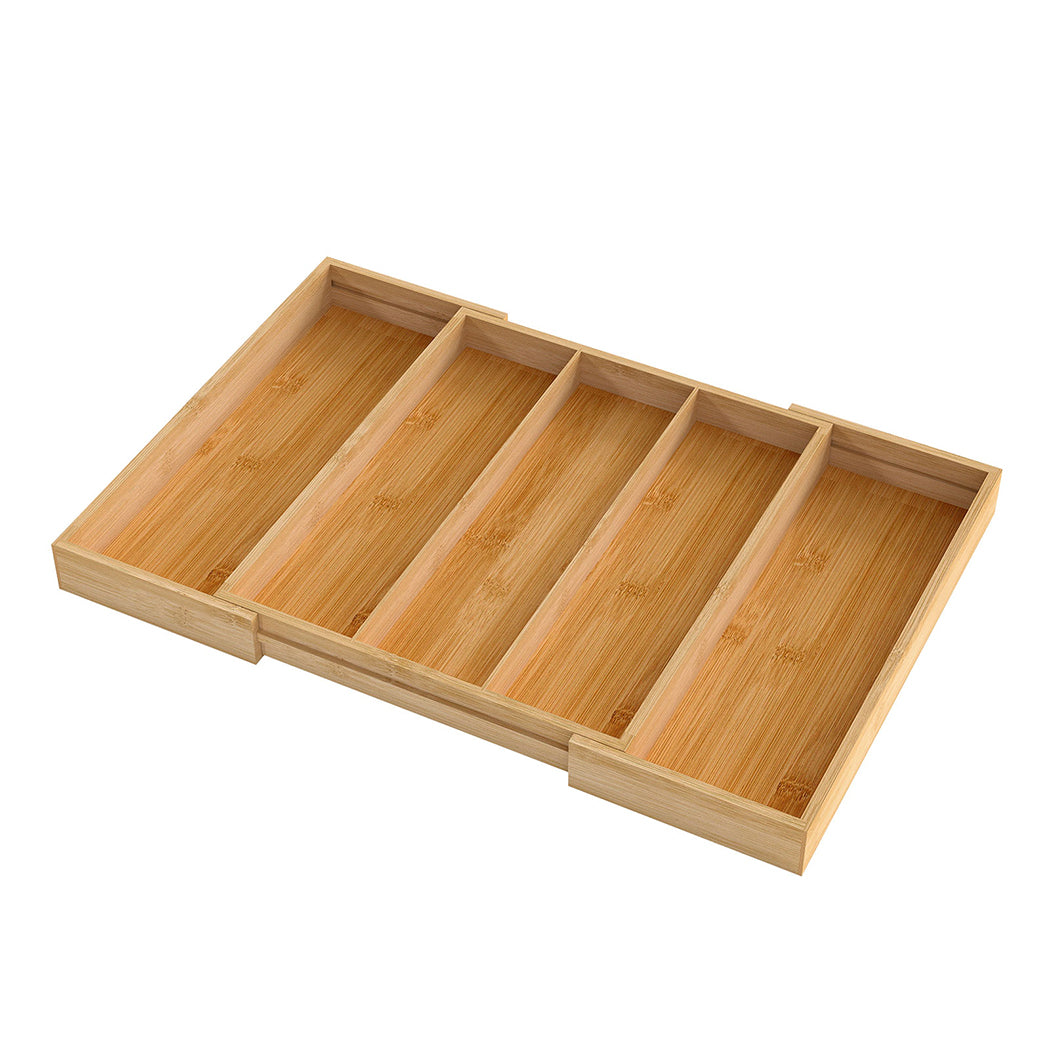 Toque Bamboo Expandable Kitchen Drawer Organizer Storage-1973193600950996992