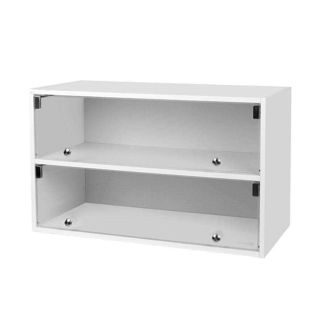 Stacked Shoes Storage Cabinet LED Sneaker White-1910112532069224448