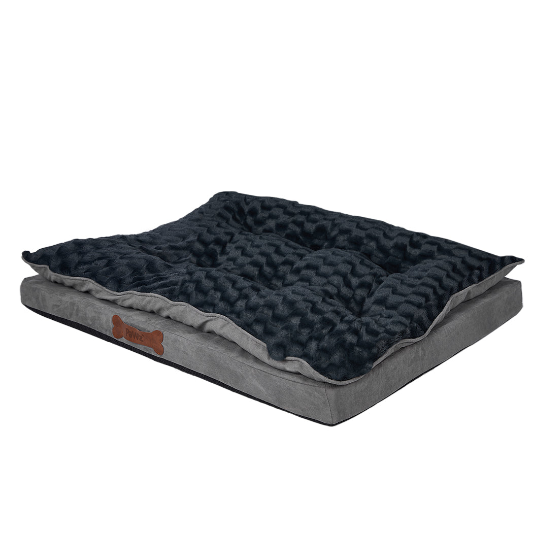 Dog Calming Bed Warm Soft Plush Comfy XL Grey X-Large-1910112967249235968