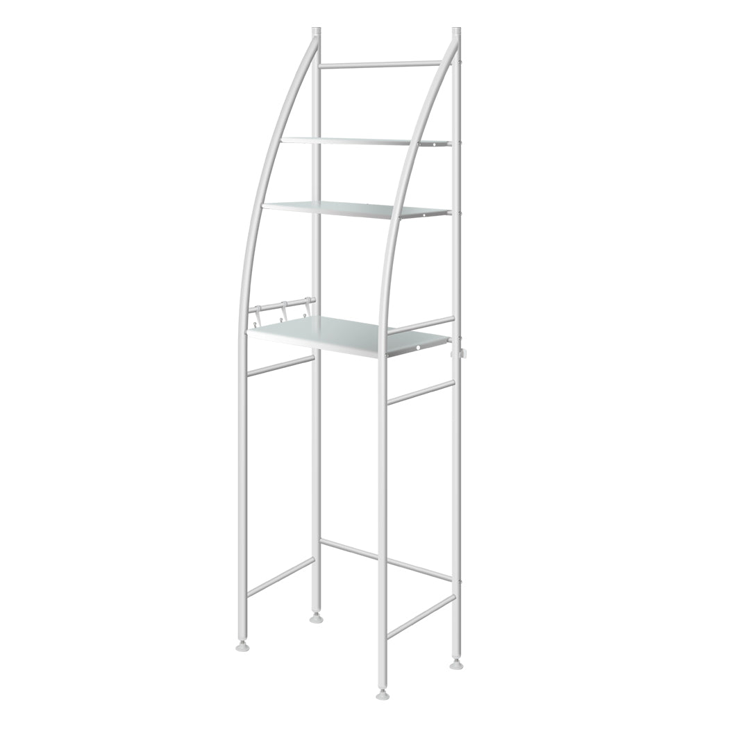 Dutxa 3 Tier Over Toilet Storage Shelf White-1954802749820506112