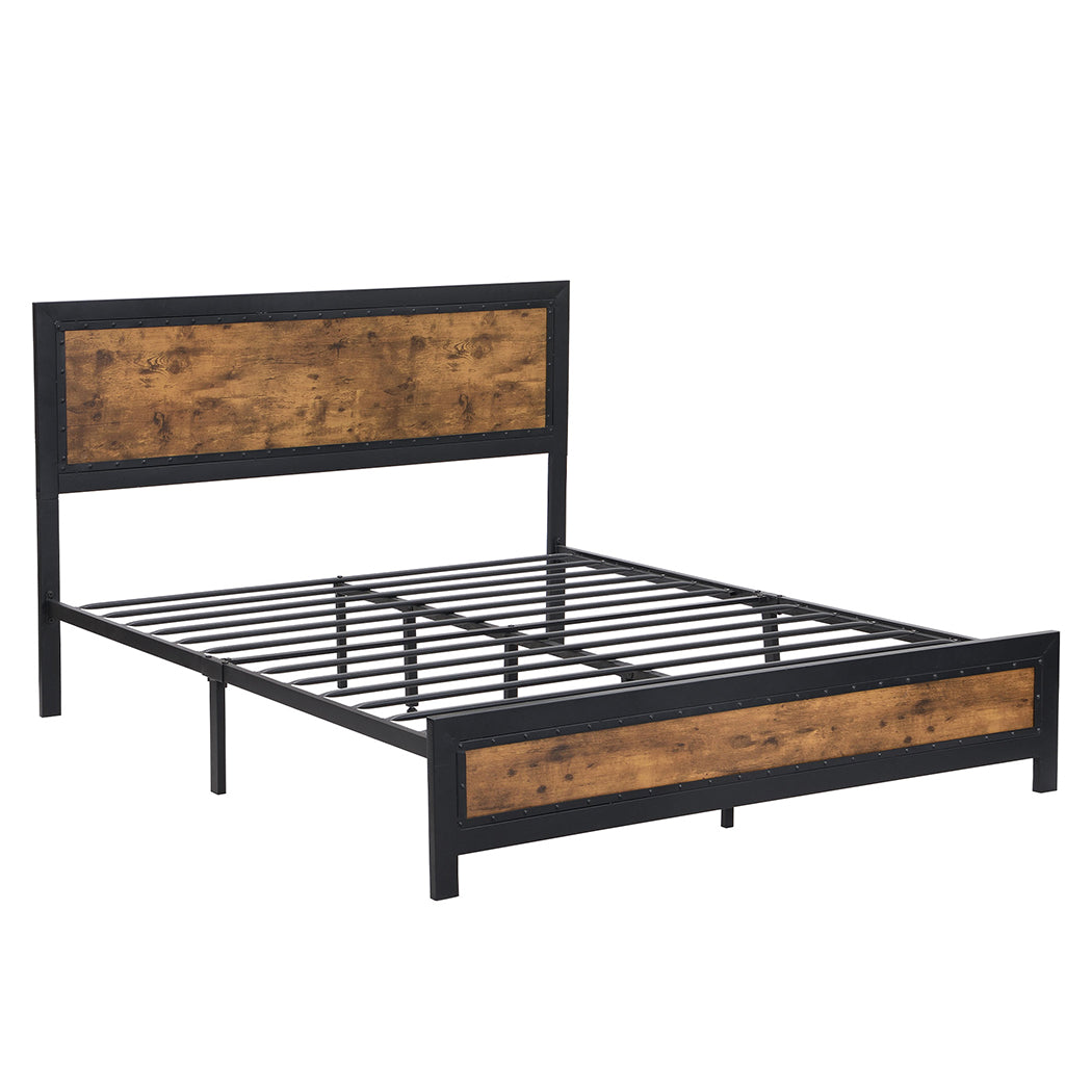 Levede Metal Bed Frame Mattress Base Double-1954802931664556032