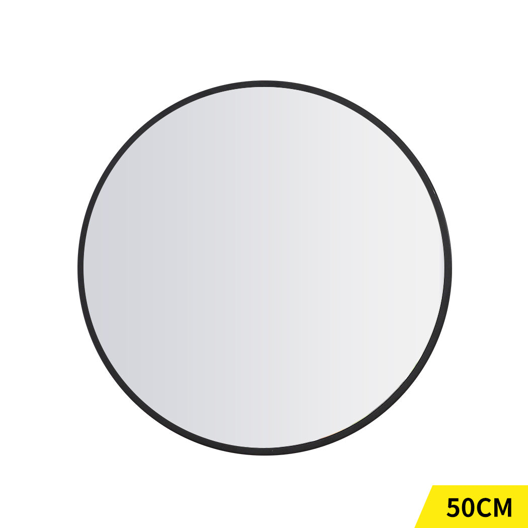 Wall Mirror Round Shaped Bathroom Makeup Small-1954802954624176128