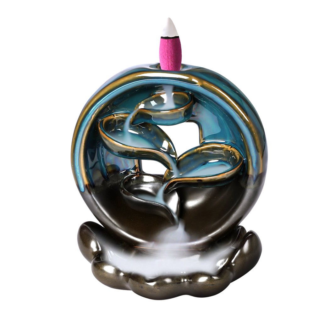 Incense Burner Rounded Waterfall Smoke-1910113078339571713