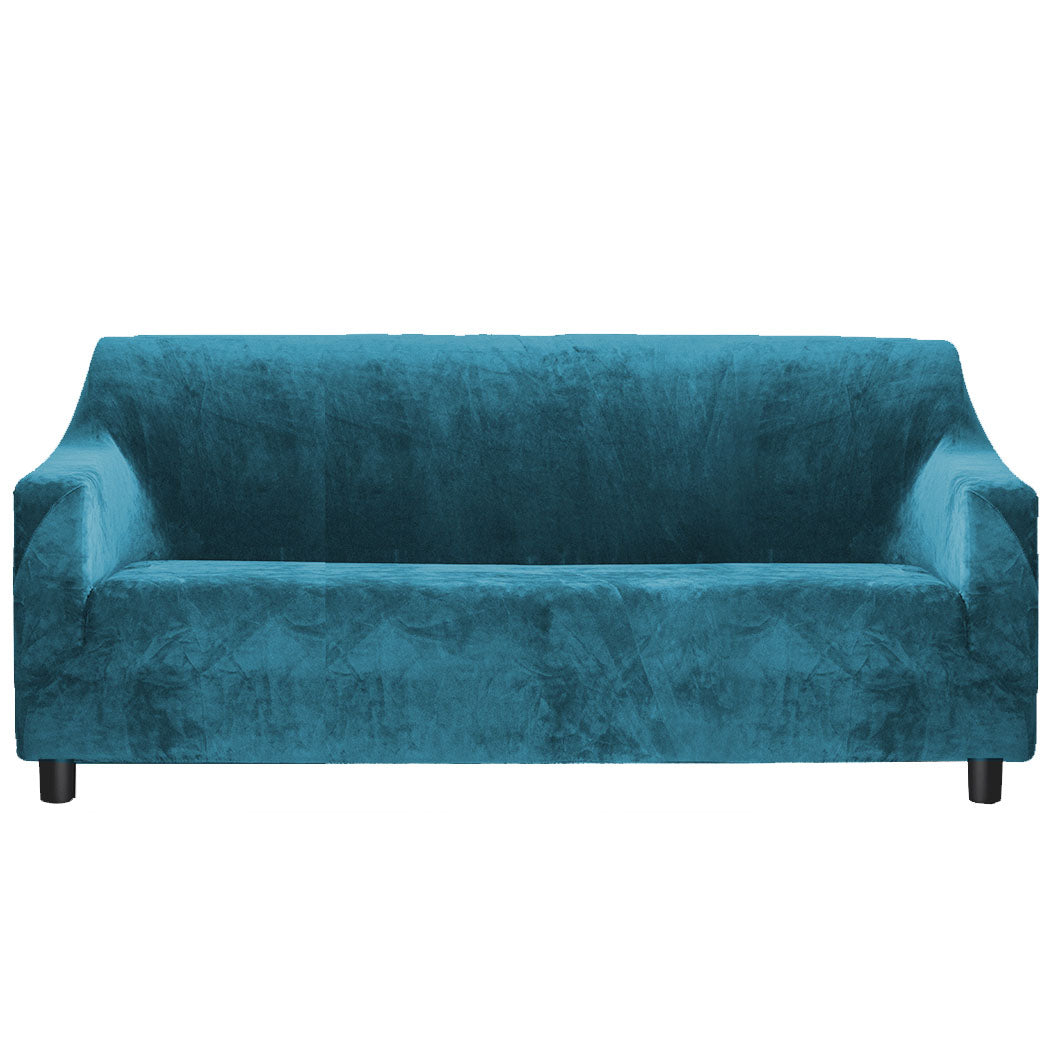 Marlow Sofa Covers 4 Seater High Stretch Green Agate Green-1954802340758425601