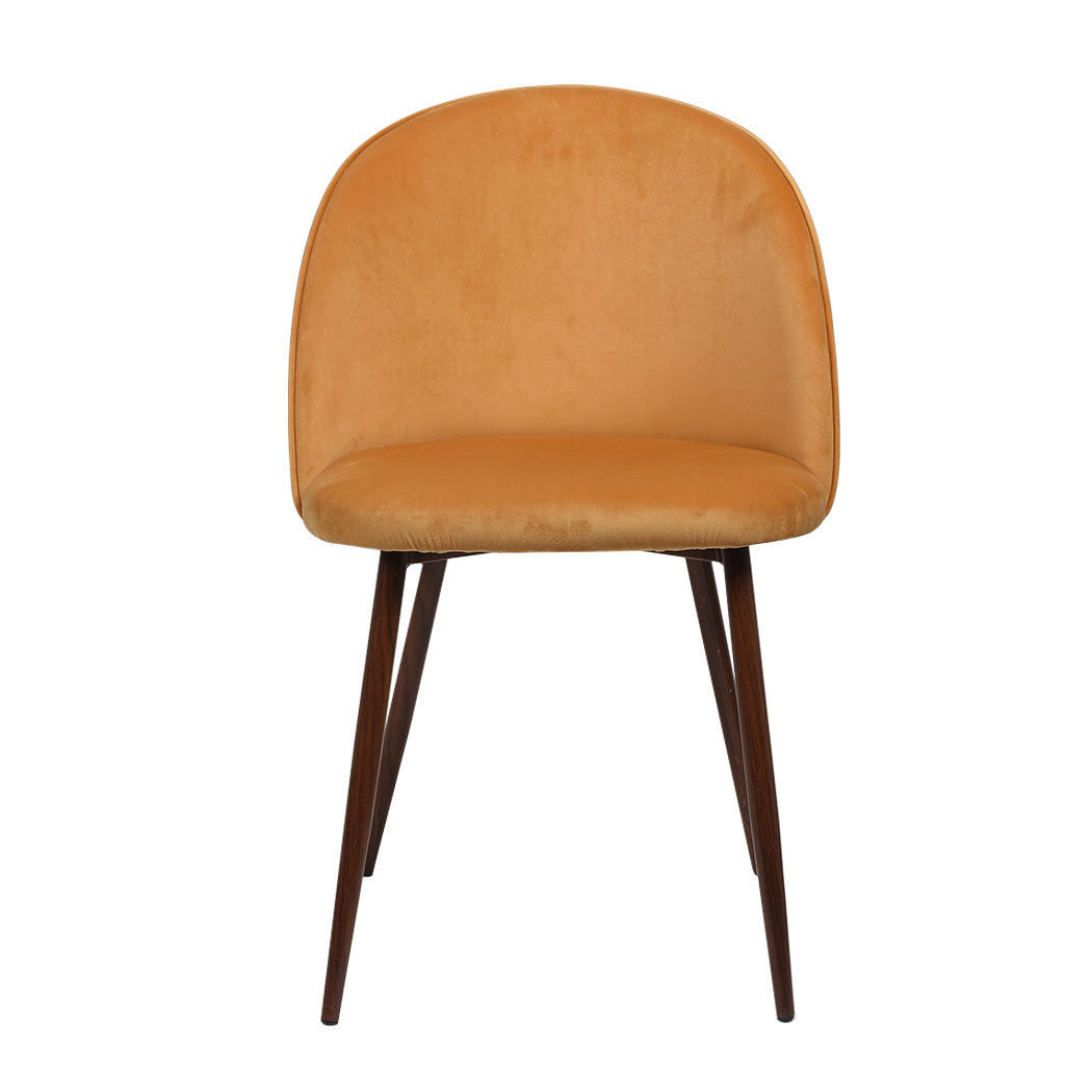 Levede 4x Dining Chairs Seat French Mustard-1973193555694456833