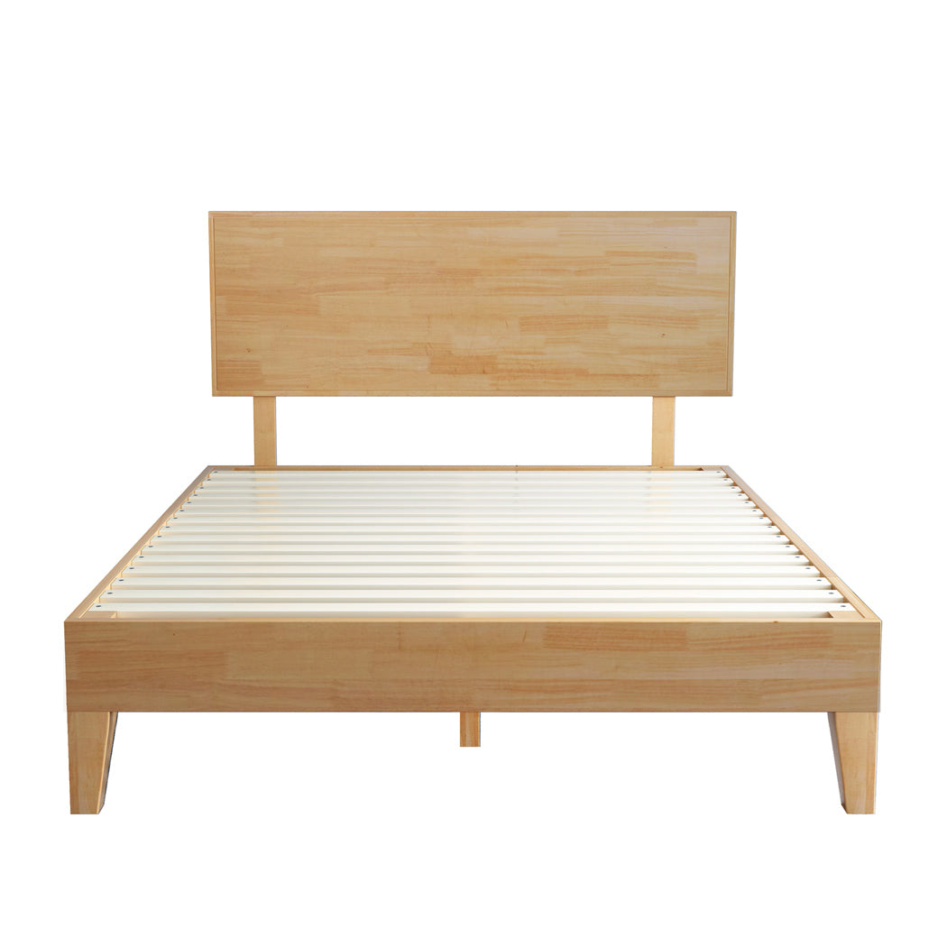 Levede Double Rubberwood Bed Frame-1910113212704100353