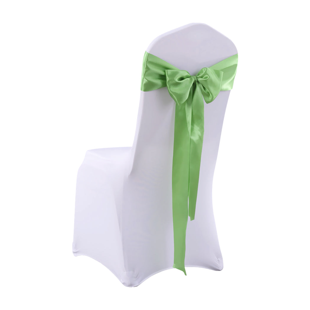 20 Green Fabric Chair Sashes Covers Grass Green-1954802693457448961