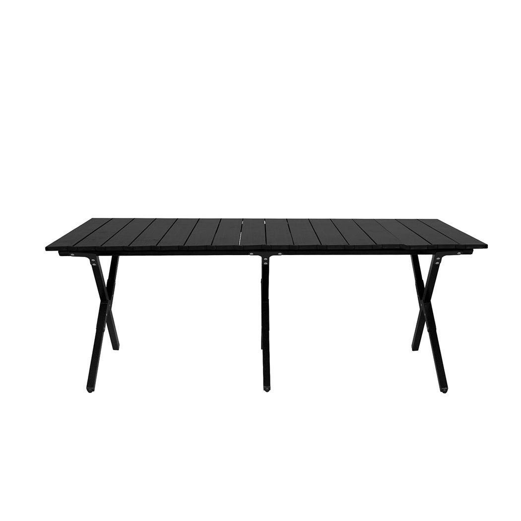 Levede Folding Camping Table Portable Black-1910112917345406976