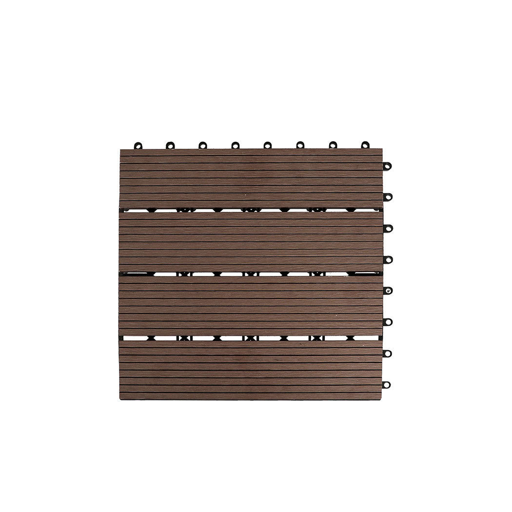 Marlow x10 Floor Tiles Plastic Decking Coffee-1954802596321562625