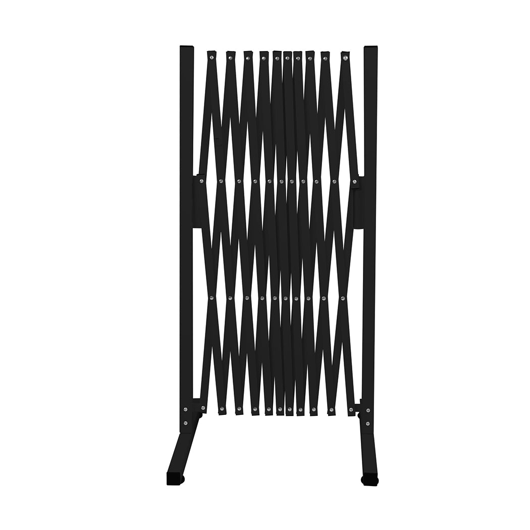 Garden Security Fence Gate Expandable Black-1954802909560573953