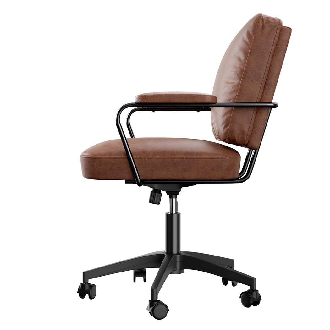 Levede Office Arm Chair Leather Executive Chairs-1954802475714351105