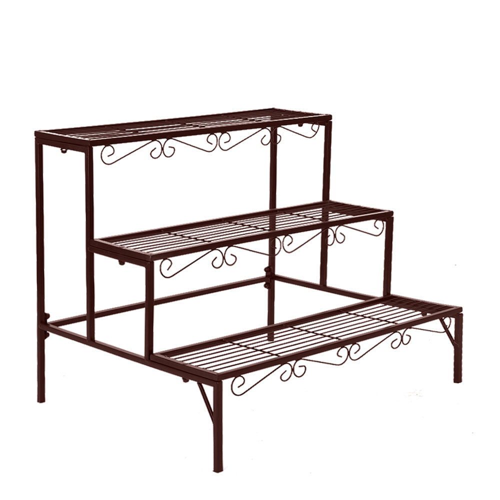 Levede Plant Stand 3 Tier Rectangle-1954802658560839681