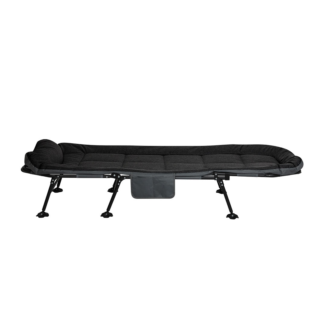 Levede Folding Camping Bed Camp Cots Black-1954802423742730241