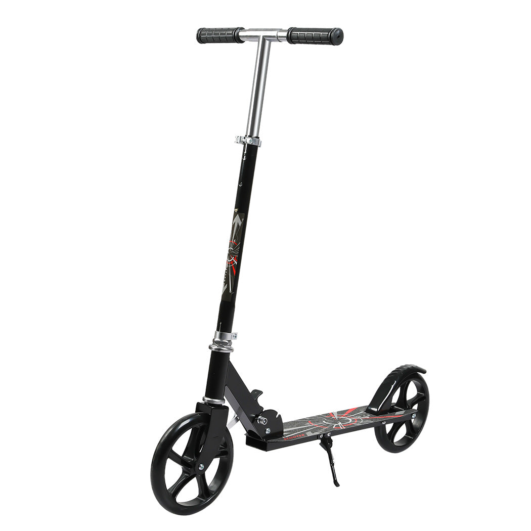 MONVELO Folding Scooter Dual Large Wheels Black-1973193577018298369