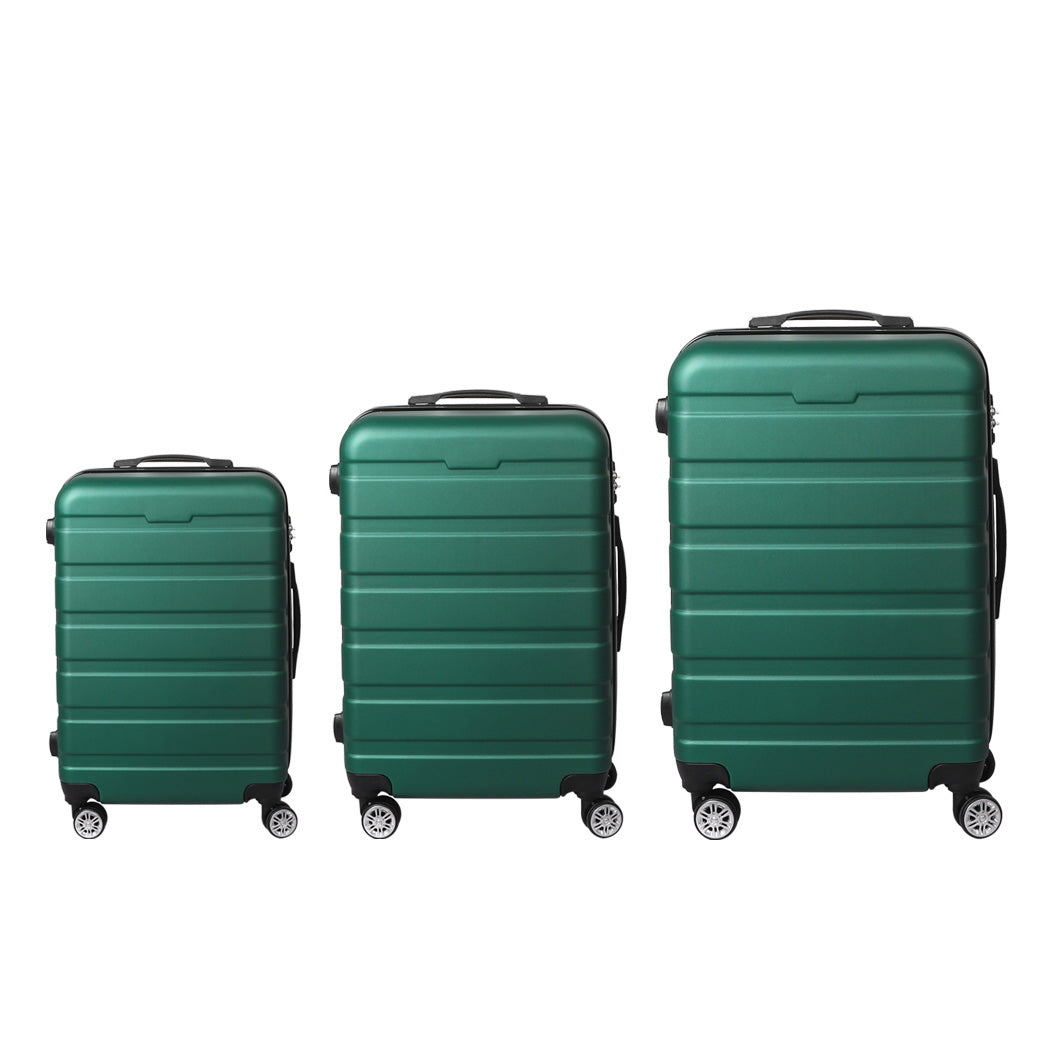 Slimbridge 3PC Luggage sets Suitcase Green-1954802817260720129