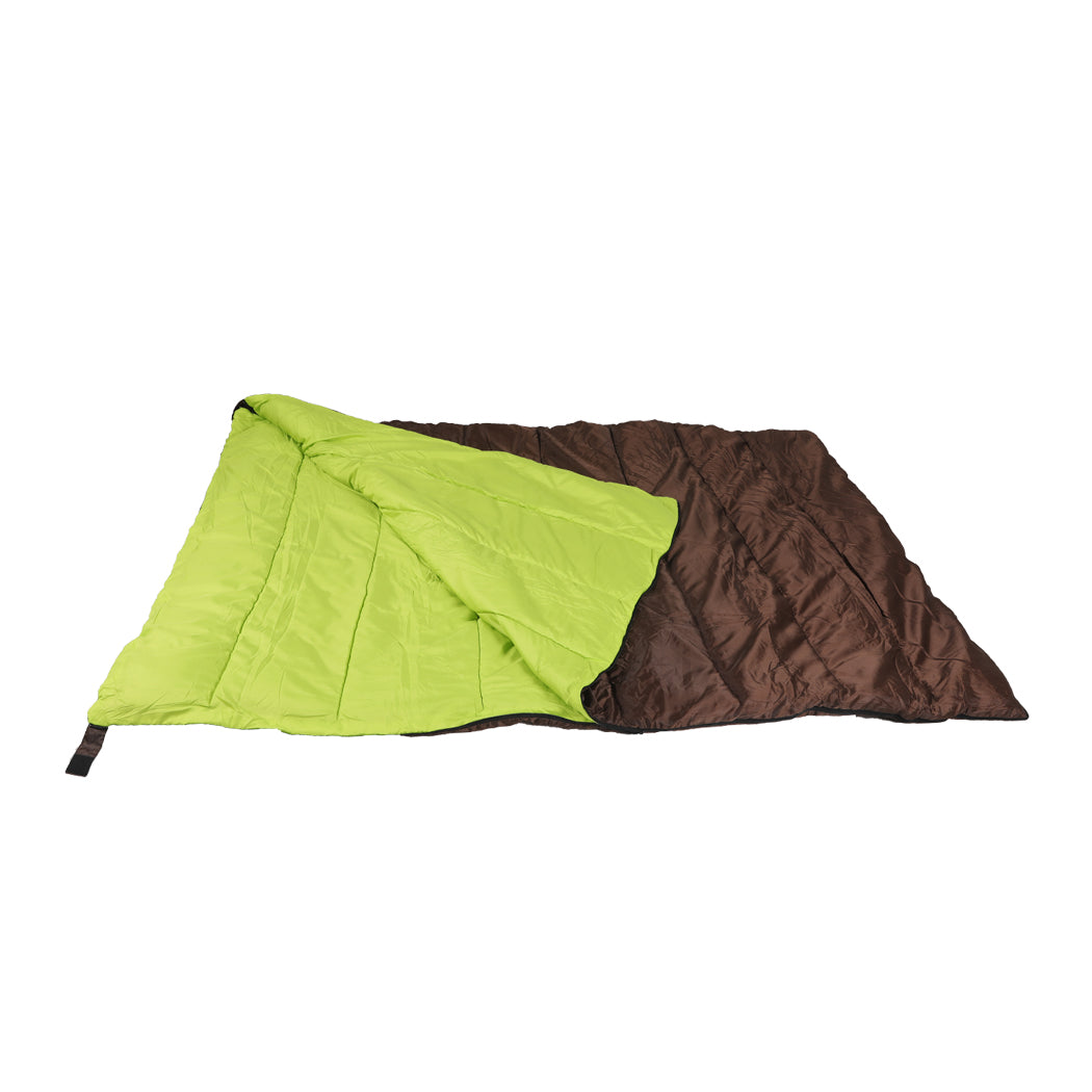 Mountview Double Sleeping Bag Bags Outdoor Brown-1910112615275827201