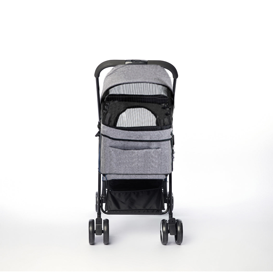 PaWz Large Pet Stroller Dog Cat Travel Grey-1954802606580830209