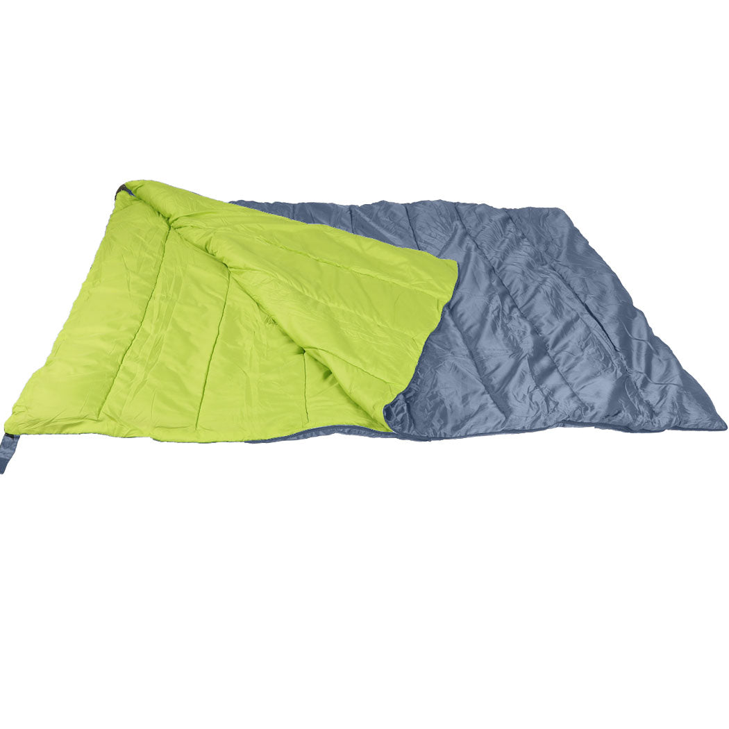 Mountview Double Sleeping Bag Bags Outdoor Grey-1954802649656332289