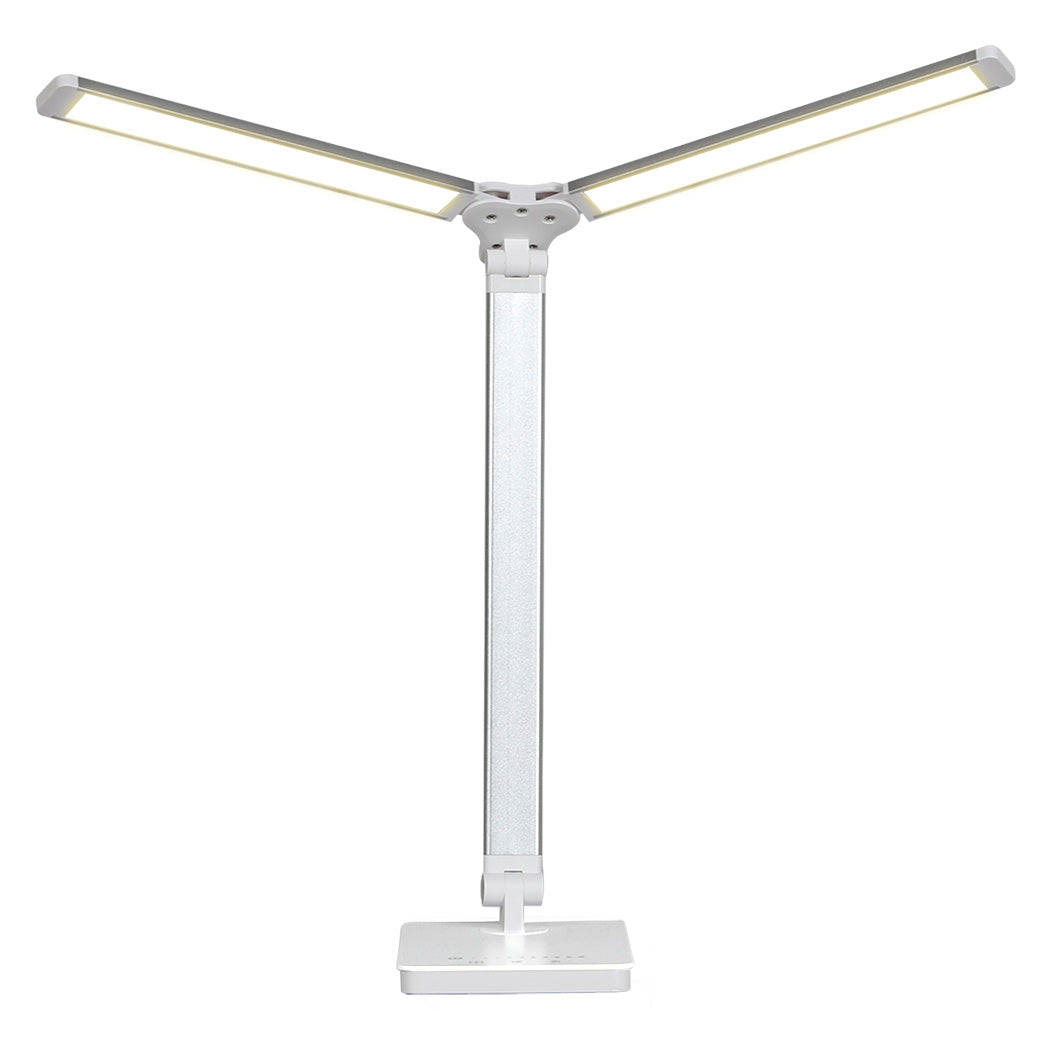 Emitto Double Head Desk Lamp LED Light Eye Caring USB-1910149778541514753