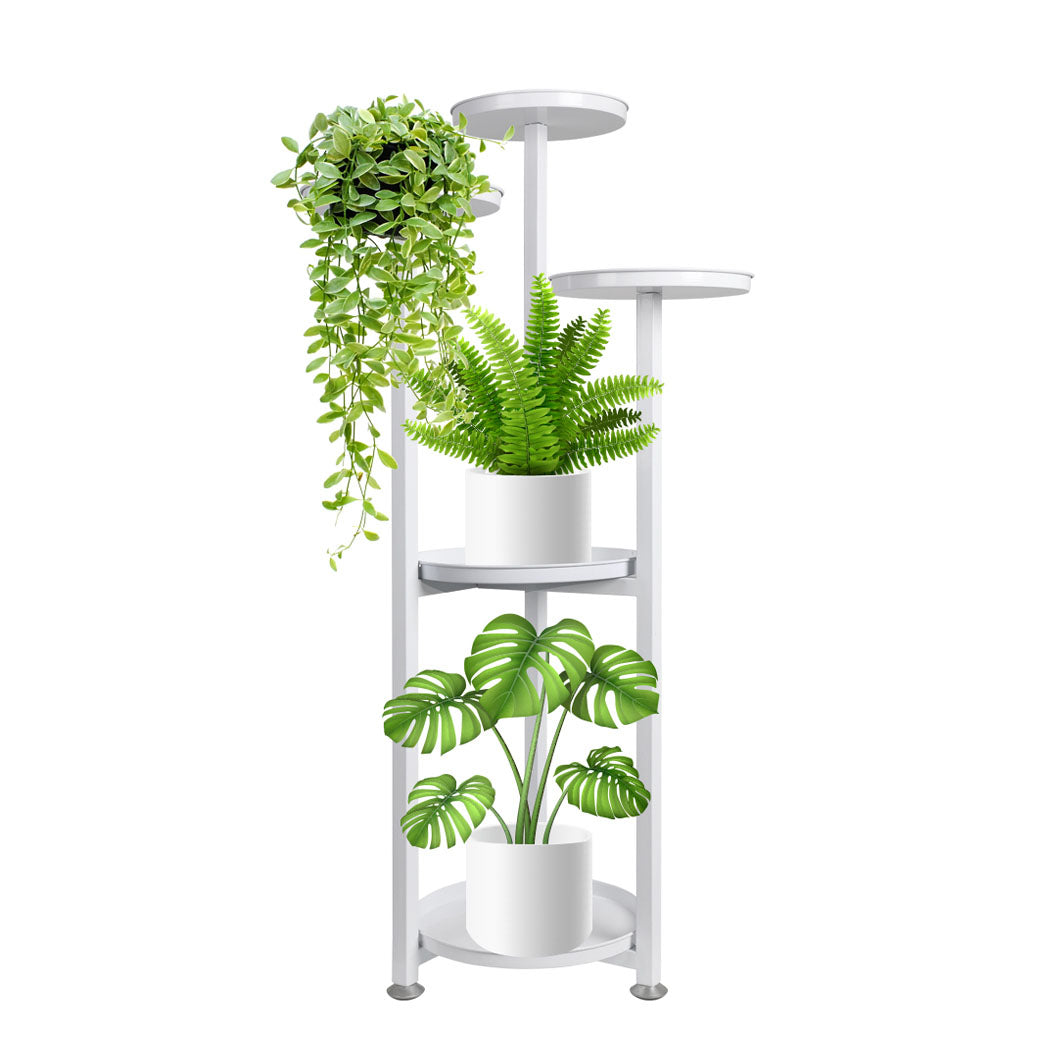 Levede Plant Stand Outdoor Indoor Flower White Medium-1954802663715639297