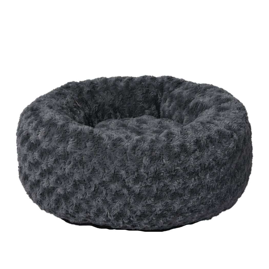 PaWz Calming Dog Bed Warm Soft Plush S Dark Grey Small-1910112467904761857