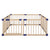BoPeep Kids Playpen Wooden Baby Safety Gate Fence Child Play Game Toy Security M