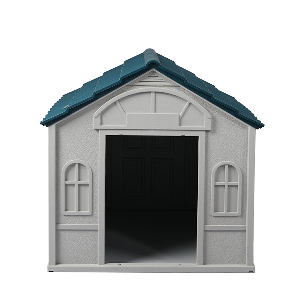 PaWz Dog Kennel Outdoor Indoor Pet Plastic L Blue-1954802531062386689