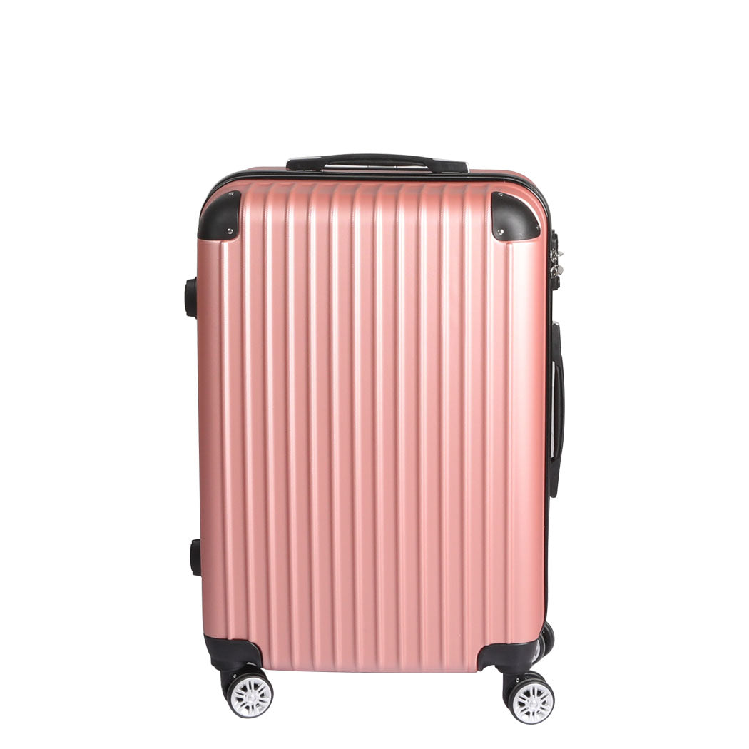 Slimbridge 28" Travel Luggage Suitcase Rose Gold-1954802640160428033