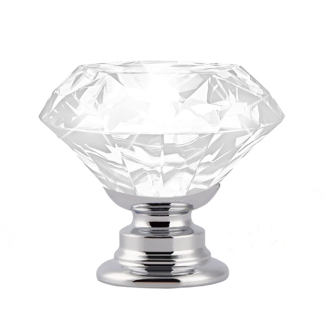 10 Pcs 30mm Clear Diamond Shape Glass Transparent-1910113024153358336