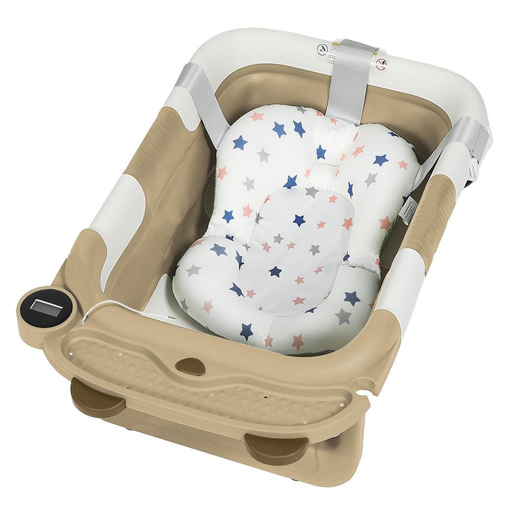 Bopeep Foldable Baby Bathtub 0-15months Beige-1954802472904167425