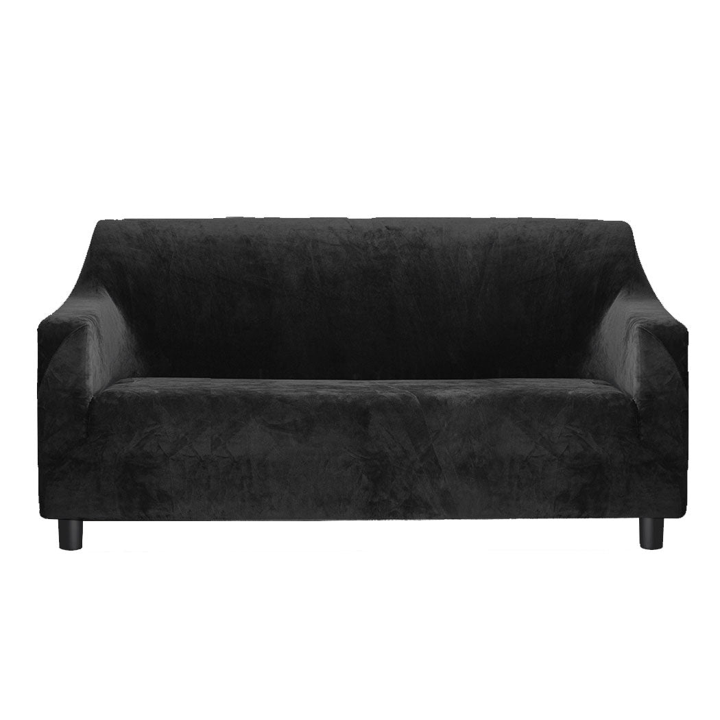 Marlow Sofa Covers 3 Seater High Stretch Black-1954802341114941441