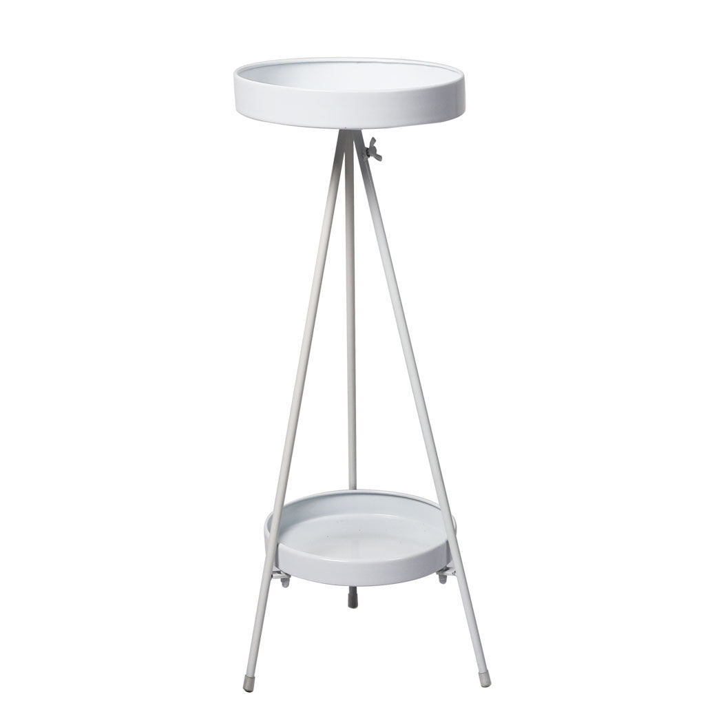 Levede Plant Stand 2 Tiers Outdoor Indoor White Large-1954802668392288257
