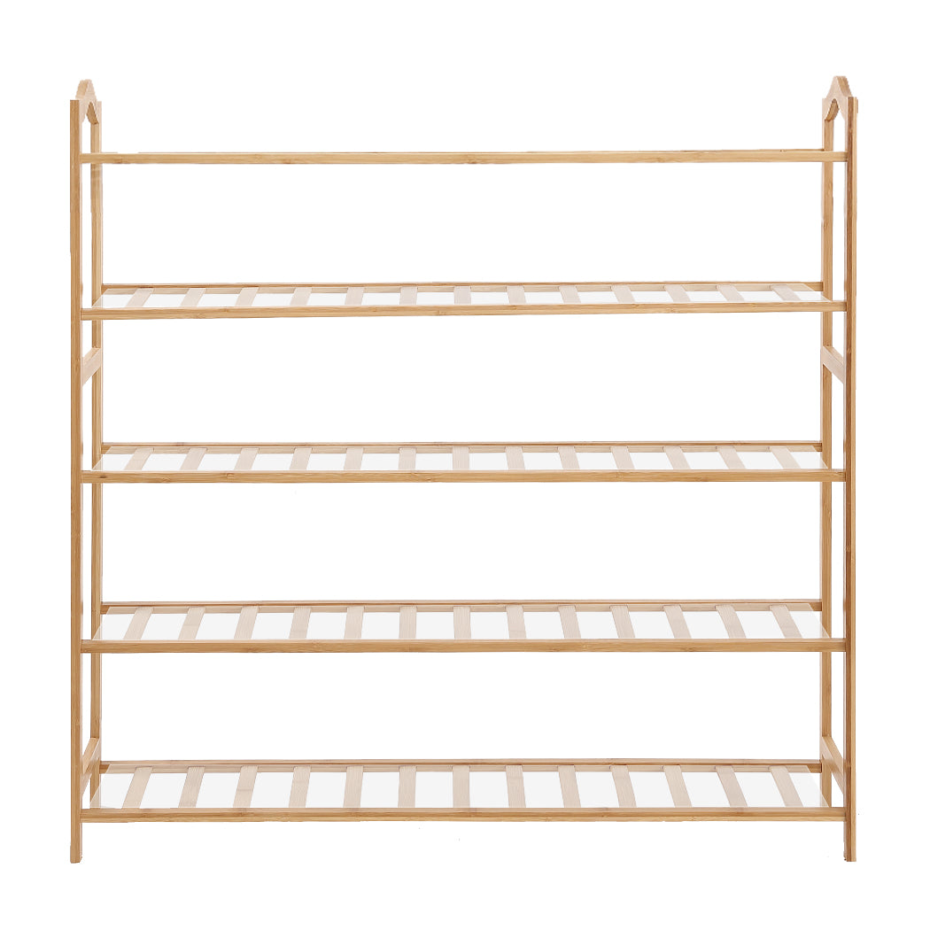 Levede Shoe Rack Bamboo Storage Wooden-1954802689313476609