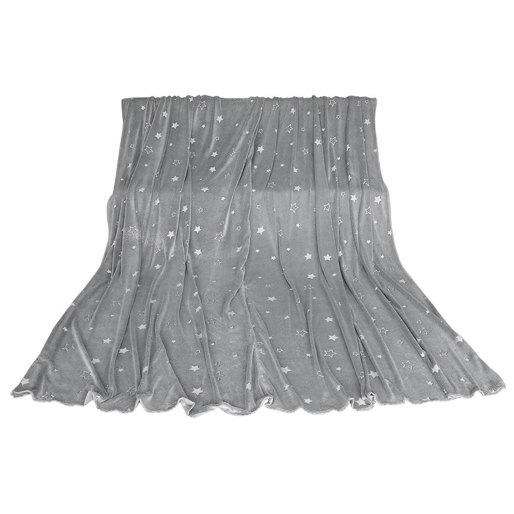 DreamZ 3x3M Large Oversized Blanket Grey Star-1954802942217424897