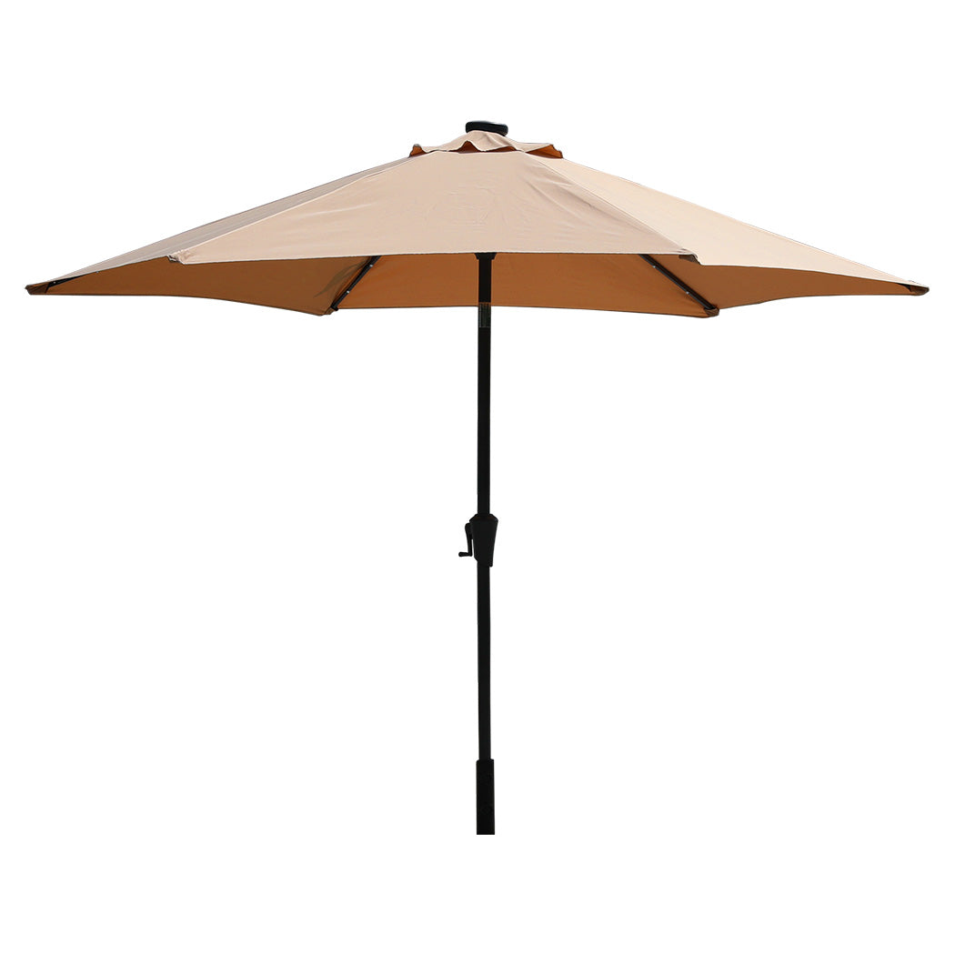 Centra 2.7M LED Outdoor Umbrella Base Stand Khaki-1954802421788184577