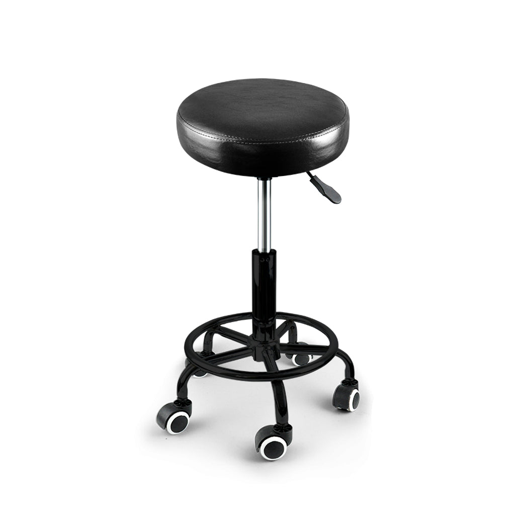 Levede 2x Salon Stool Swivel Bar Stools-1973193577790050305